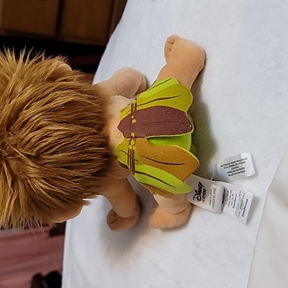 Disney Store Plush Croods Caveman Kid Baby Stuffed Toy Pixar 7" Crawling - Picture 3 of 8
